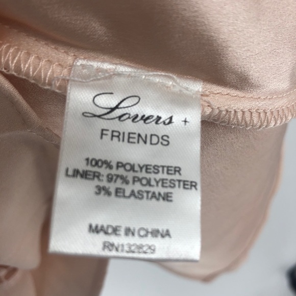 LOVERS + FRIENDS WISHFUL DRESS BLUSH FLORAL NEW - Picture 7 of 8